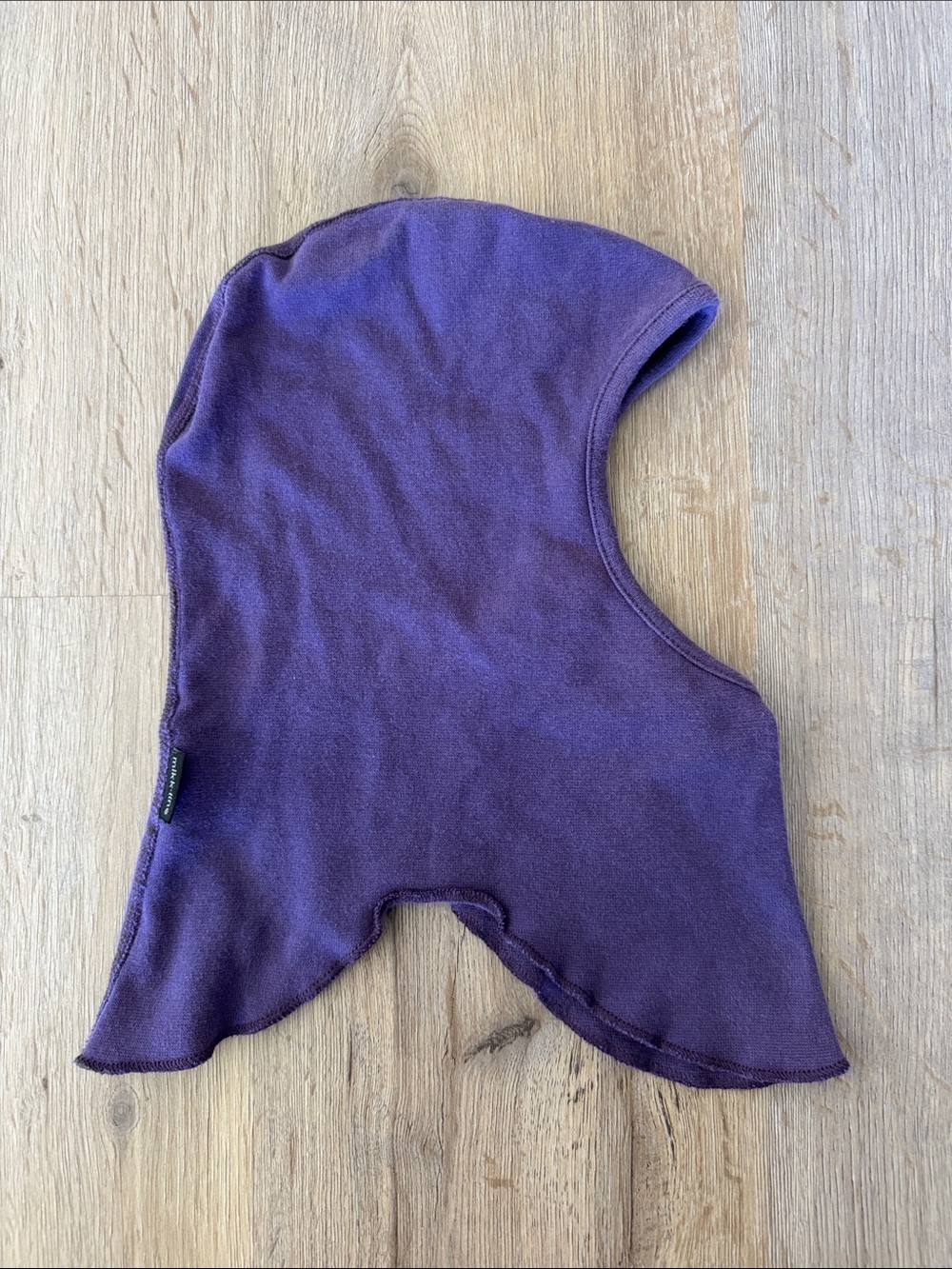 Children's Purple Fleece Balaclava Hood - Soft Winter Headwear
